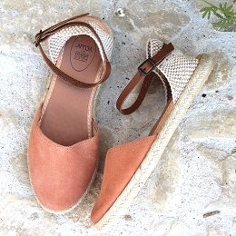 RIBEAUVILLE NAILLY:CUIR/ROSE/CUIR/CUIR/CAOUTCHOUC