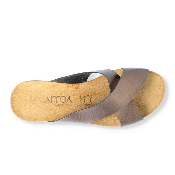 Amoa compense plate scarpe corde marron1001602_6
